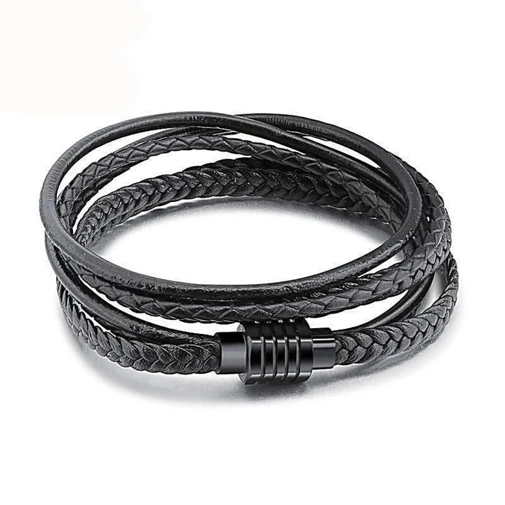 Pendora style Handcrafted leather rope bracelet
